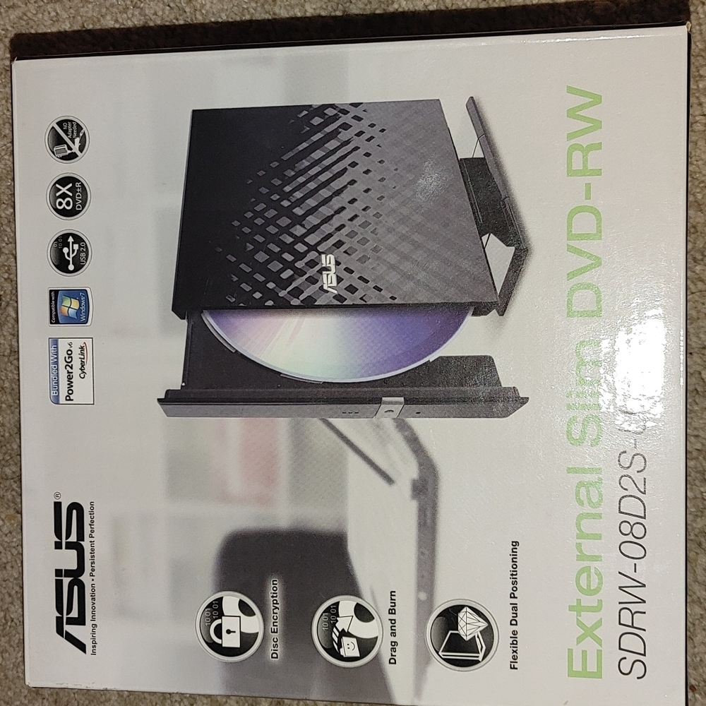External slim DVD drive